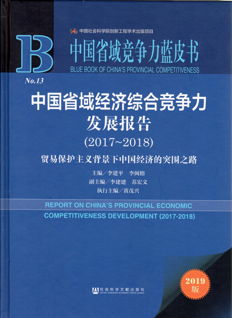 尻屄视频网站中国省域经济综合竞争力发展报告（2017-2018）